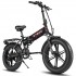 Elektrinis sulankstomas dviratis ENGWE EP - 2 PRO 750W Fat bike juodas